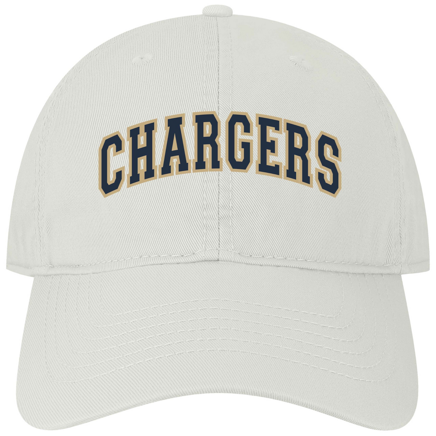 Adult hat, Legacy, white, CHARGERS 3D, EZA relaxed twill
