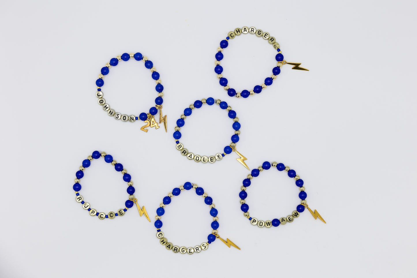 Custom Chargers beaded bracelet
