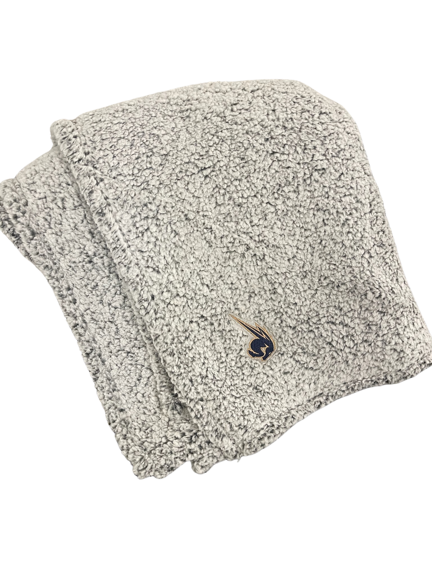 *Blanket, grey sherpa