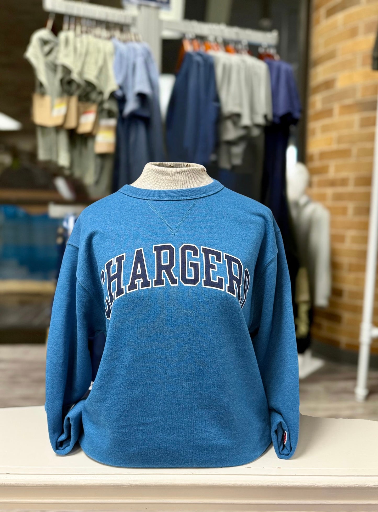League Crewneck Sweatshirt, blue, Navy Chargers