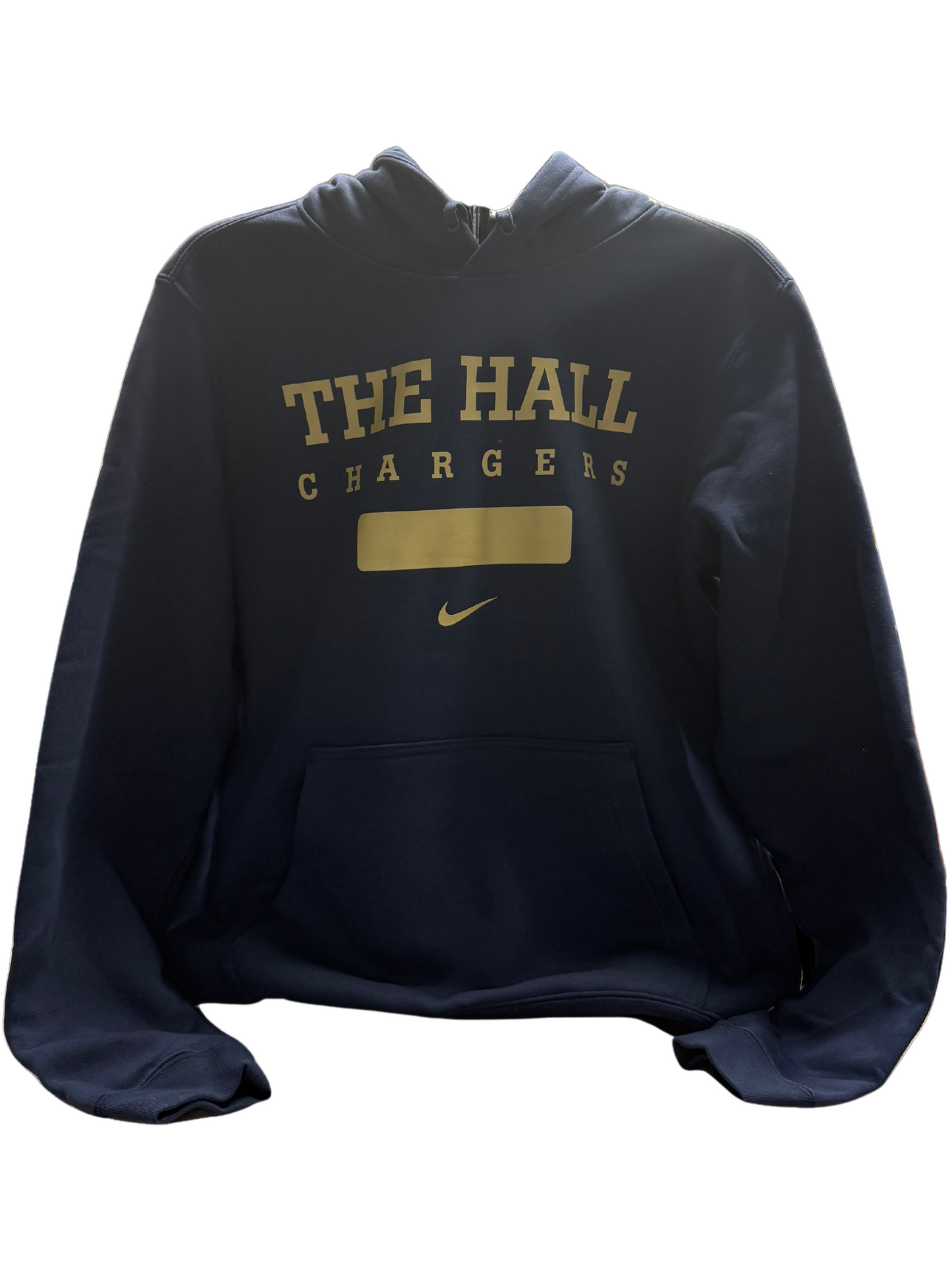 *Men's Nike Hoodie, navy, gold THE HALL bar