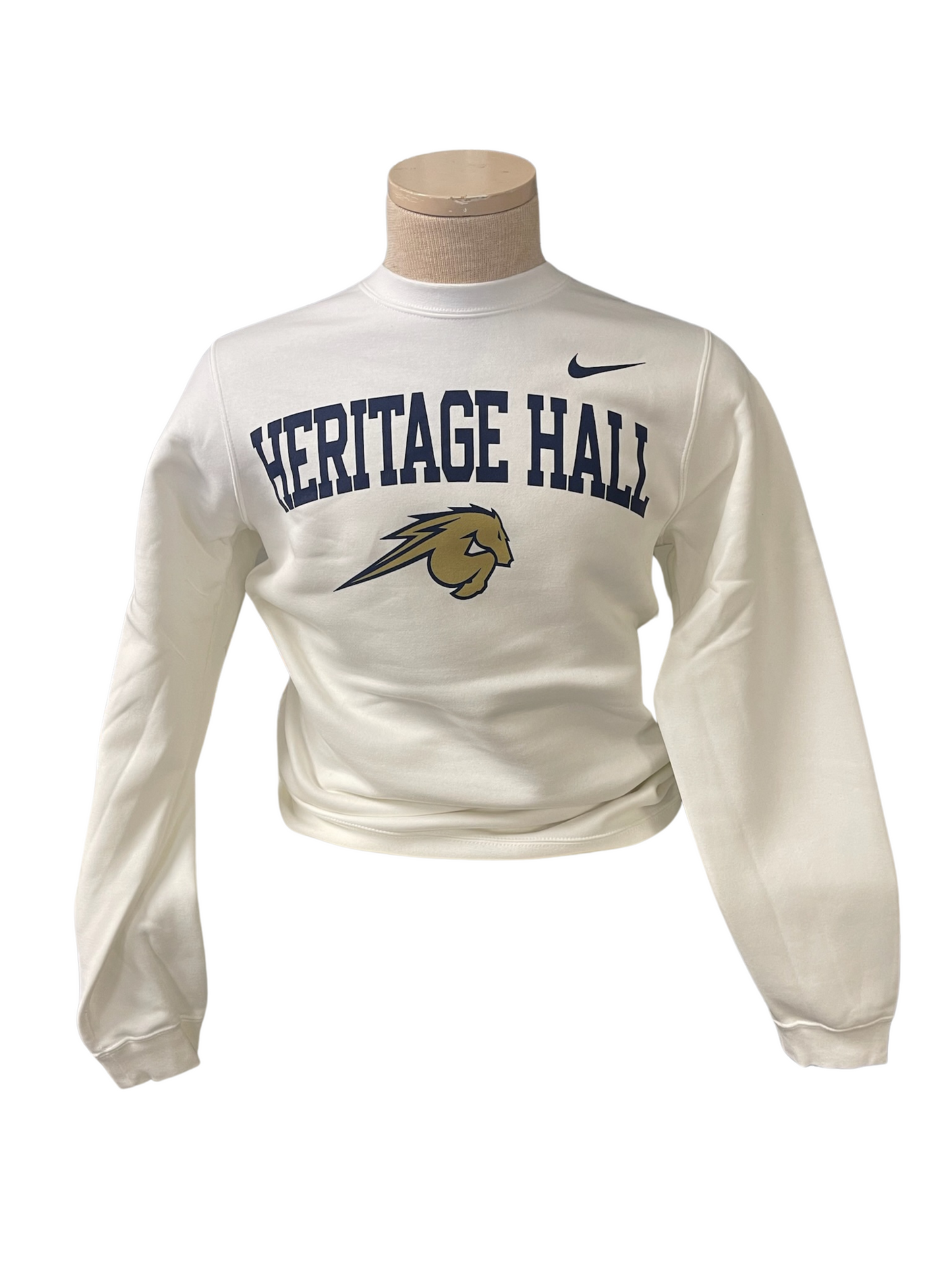 Men's Nike sweatshirt, wt. Her Hall, gld horse