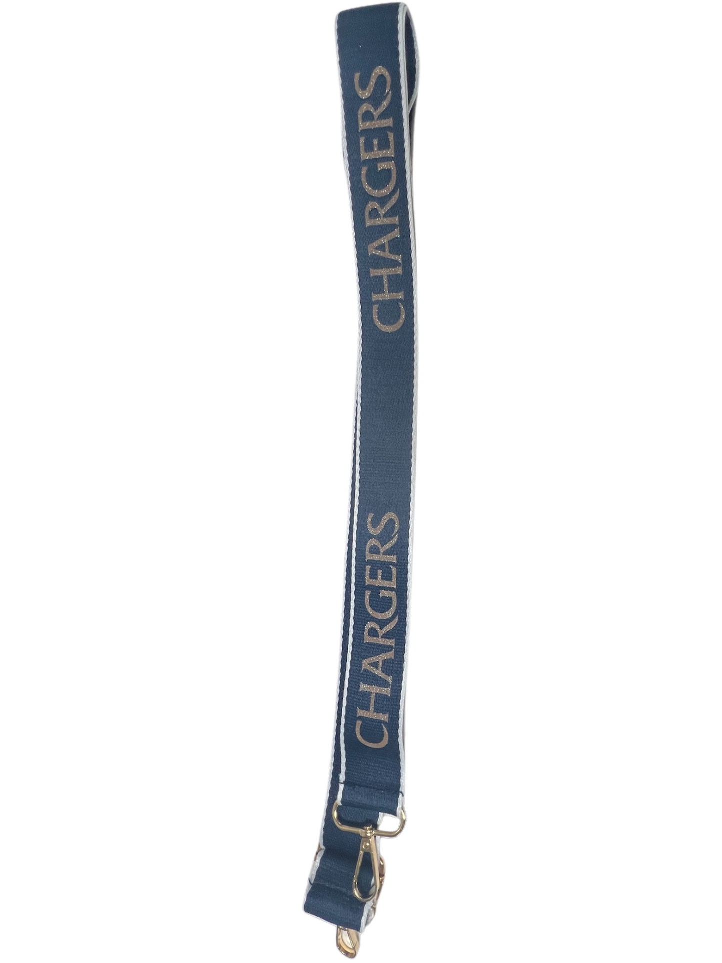 Purse Strap, navy, gold CHARGERS