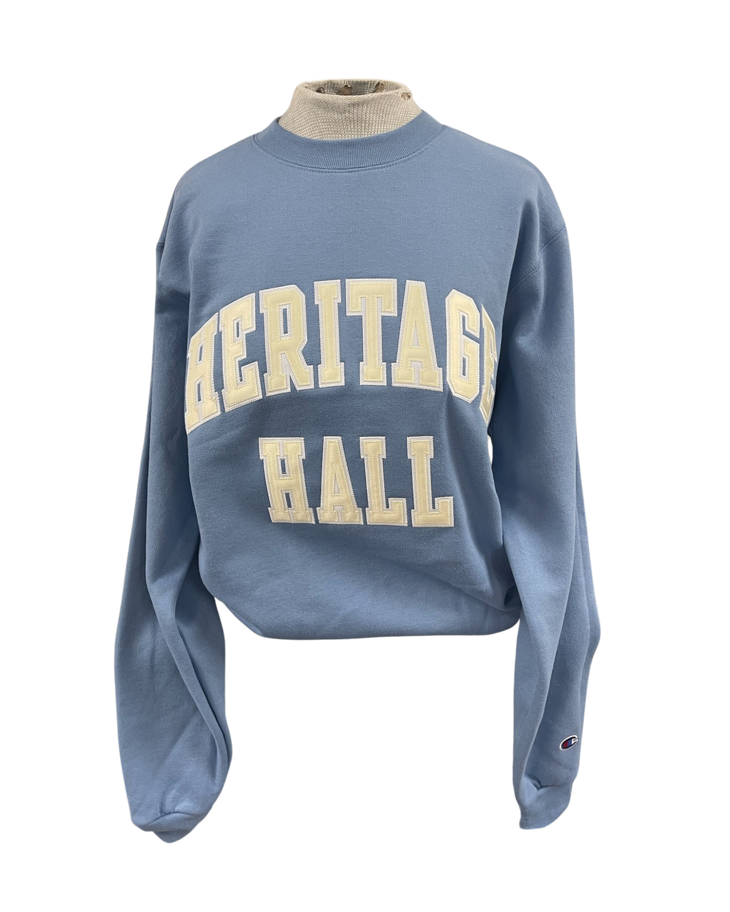 *Sweatshirt, Champion, light blue, cream block HER HALL