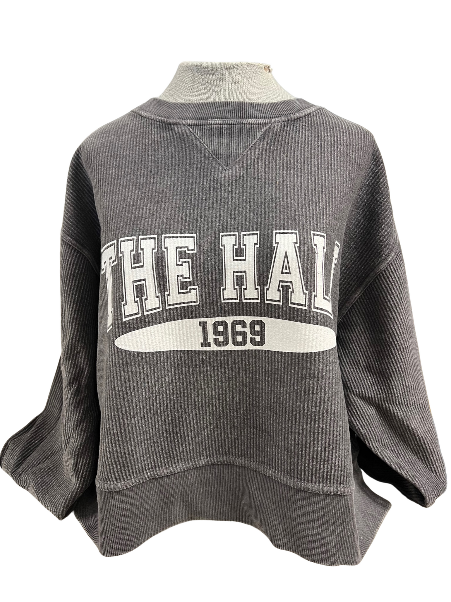 **Women's Chicka-d sweatshirt, cropped ribbed, The Hall 1969