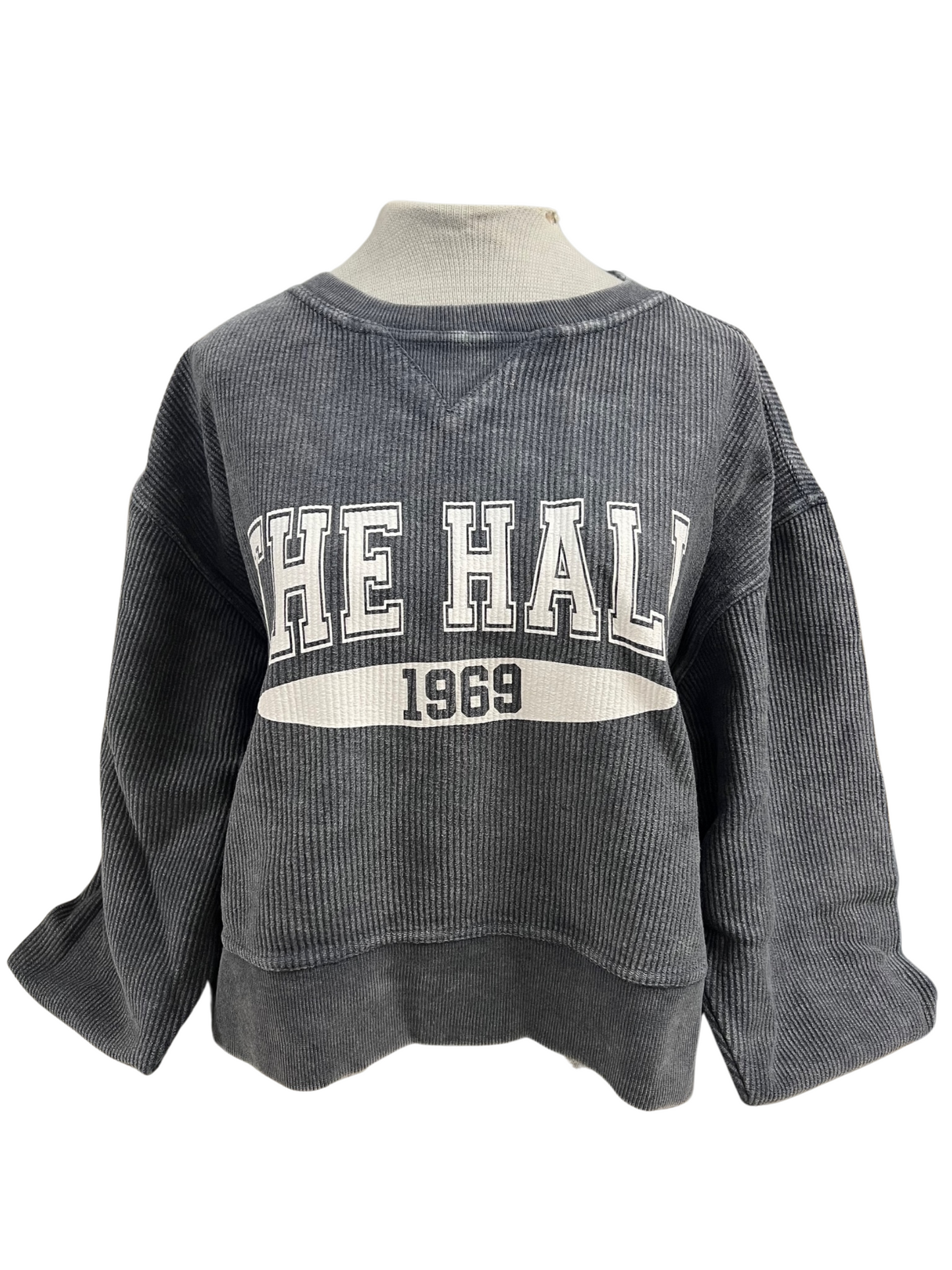 **Women's Chicka-d sweatshirt, cropped ribbed, The Hall 1969