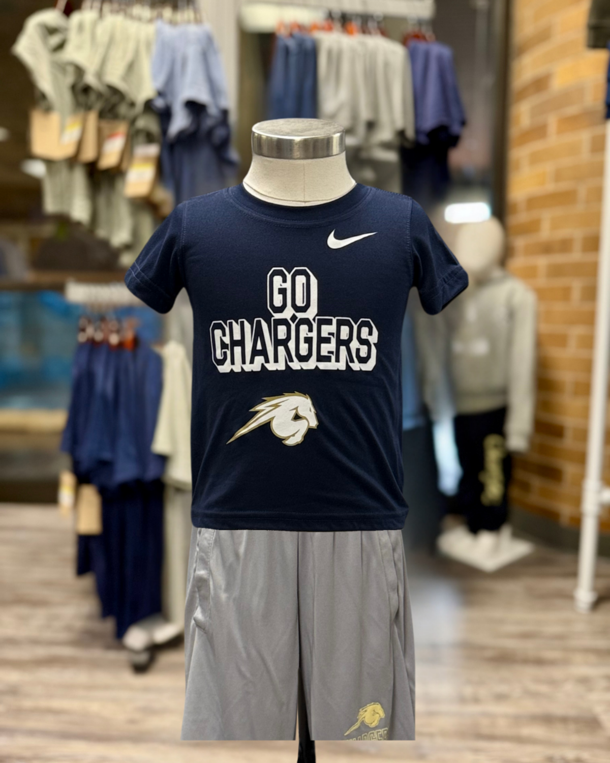 Toddler Dri-fit, navy, Go Chargers