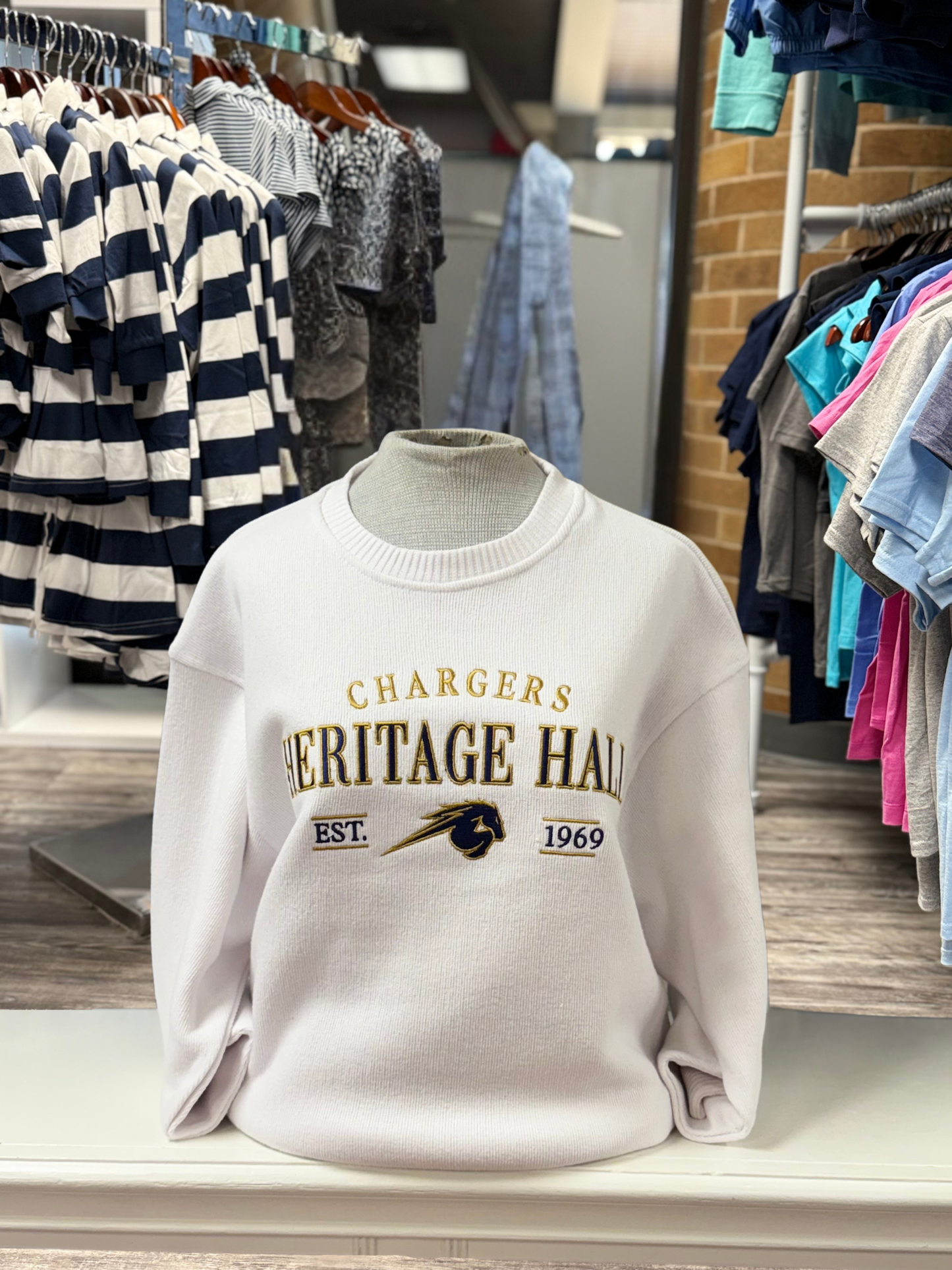 Women's Chicka-d Sunset Sweatshirt, white