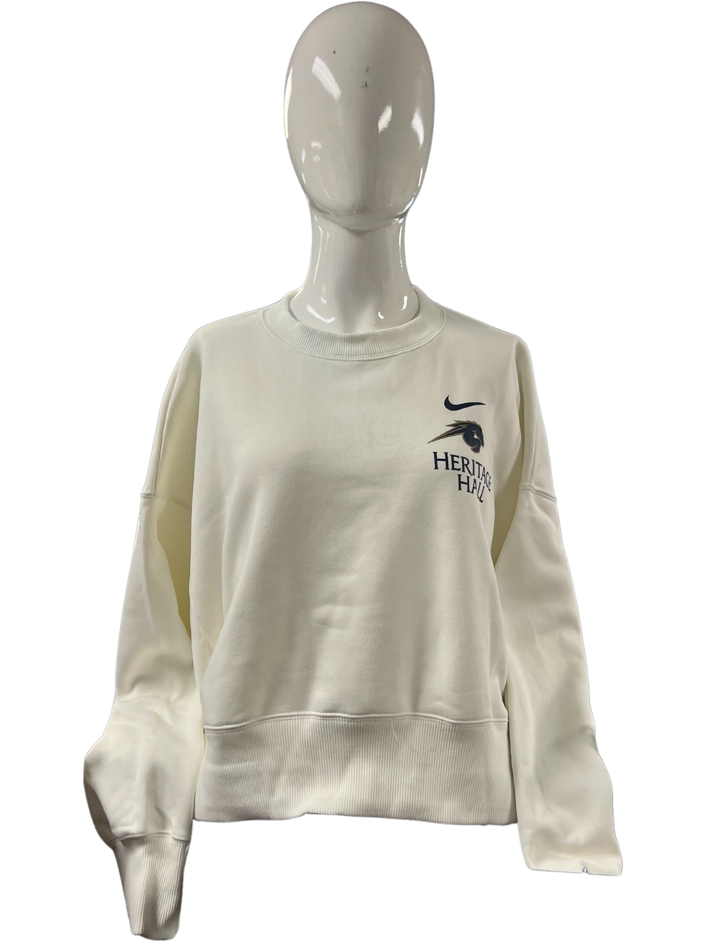 *Women's Cropped Sweatshirt, Charger, Heritage Hall