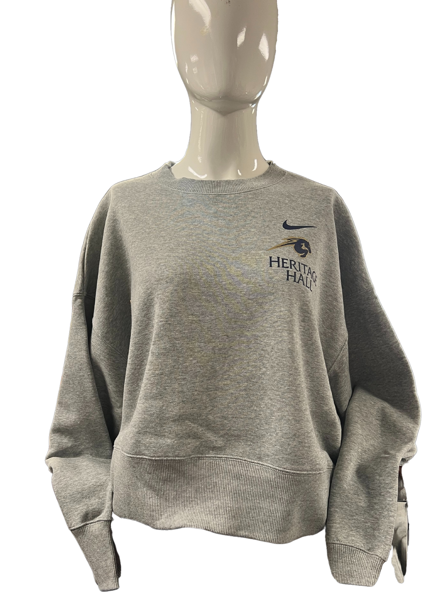*Women's Cropped Sweatshirt, Charger, Heritage Hall