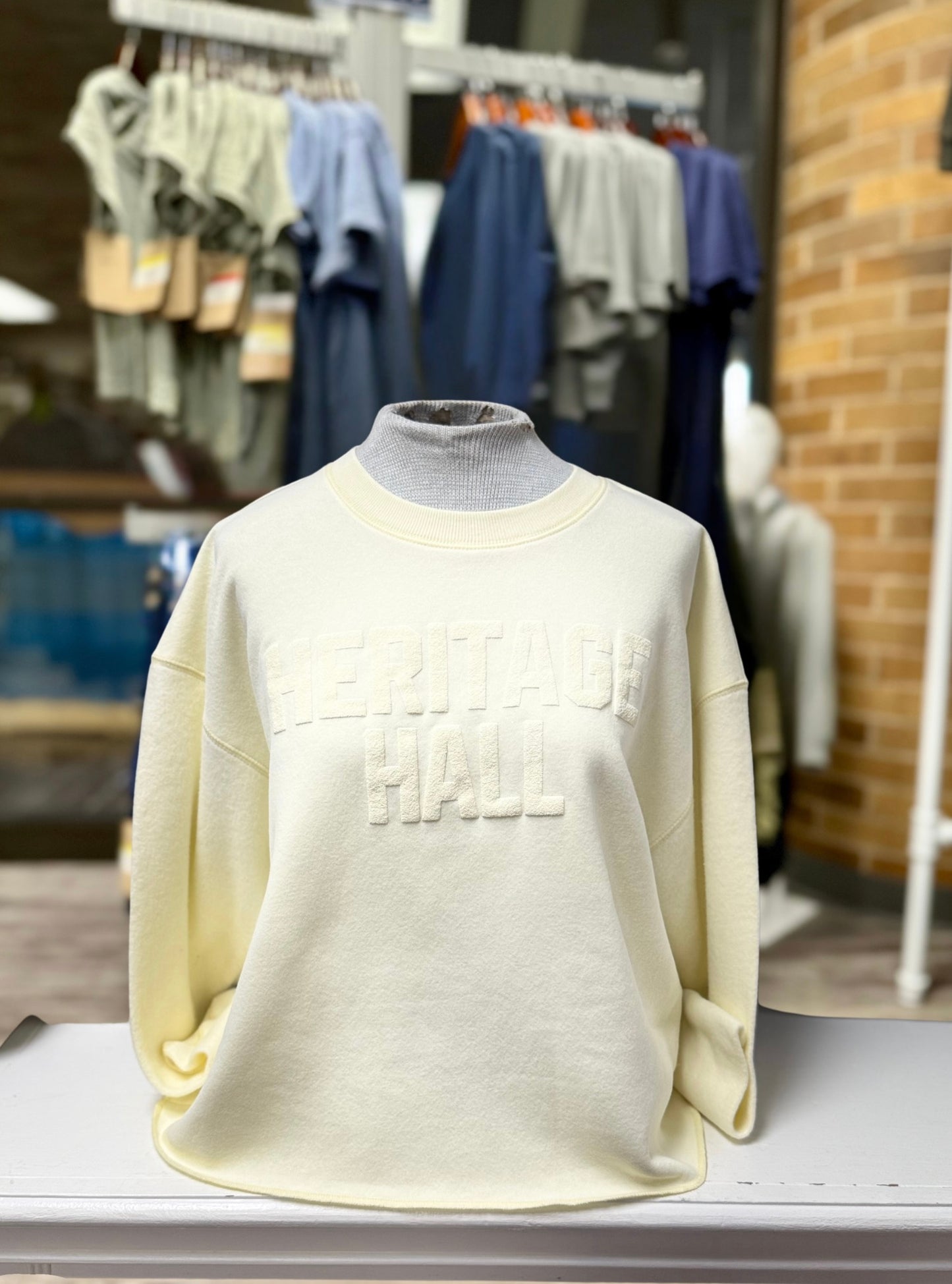 Women's Sweatshirt, limoncello, puffed Heritage Hall