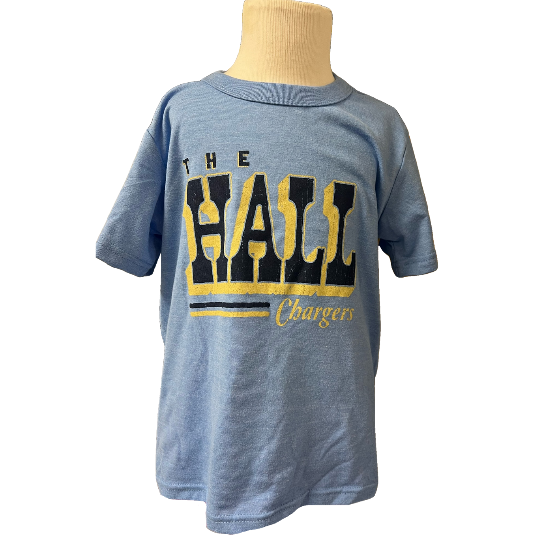 Youth T-Shirt, heather blue, The Hall Chargers