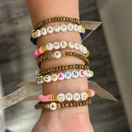 Youth Beaded Bracelets, various colors
