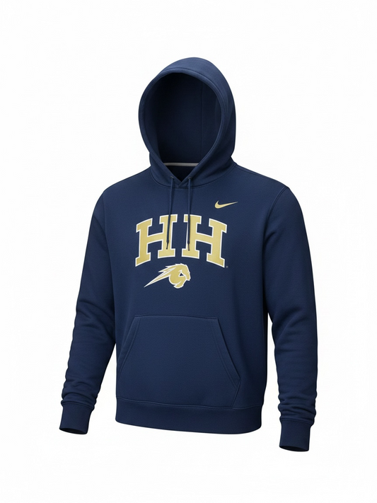 Men's Nike Hoodie, navy, HH over horse logo