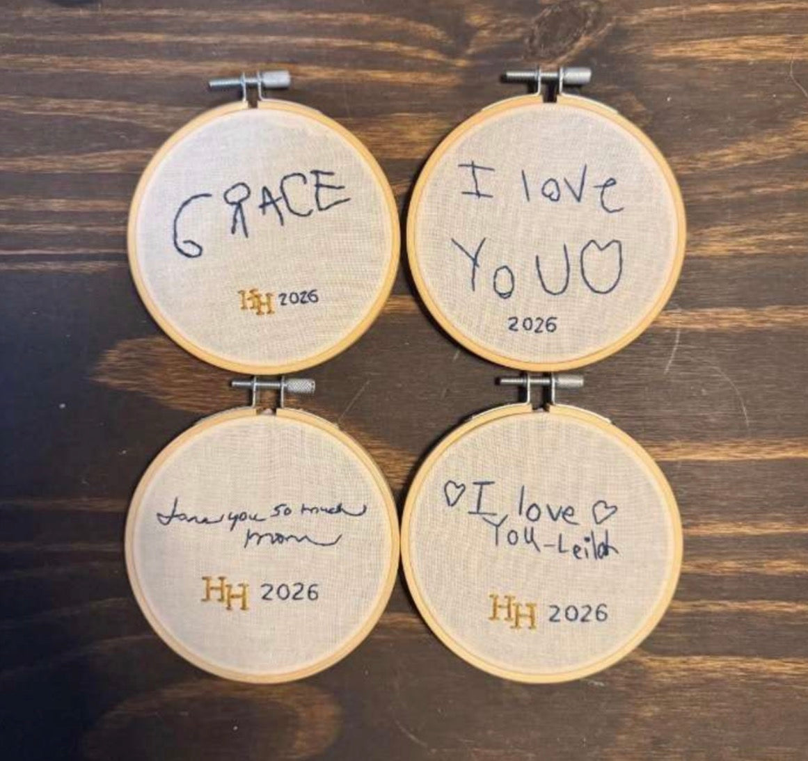 Custom Handwriting Keepsake
