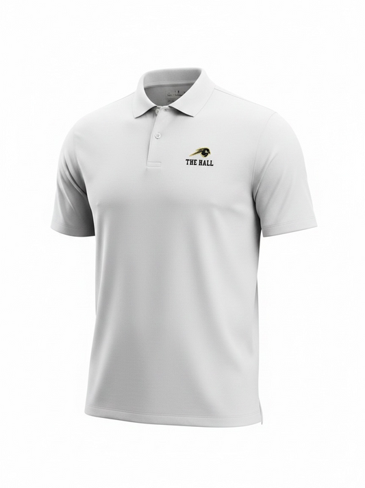Men's UA polo, white, Horse over The Hall