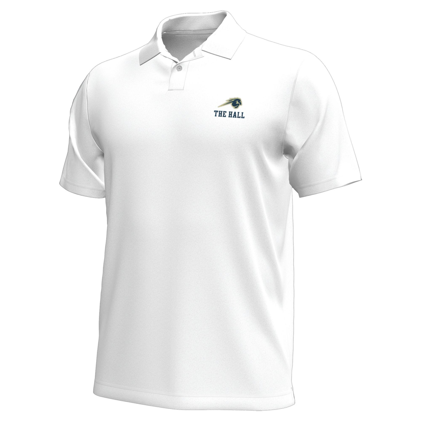 Men's UA polo, white, Horse over The Hall