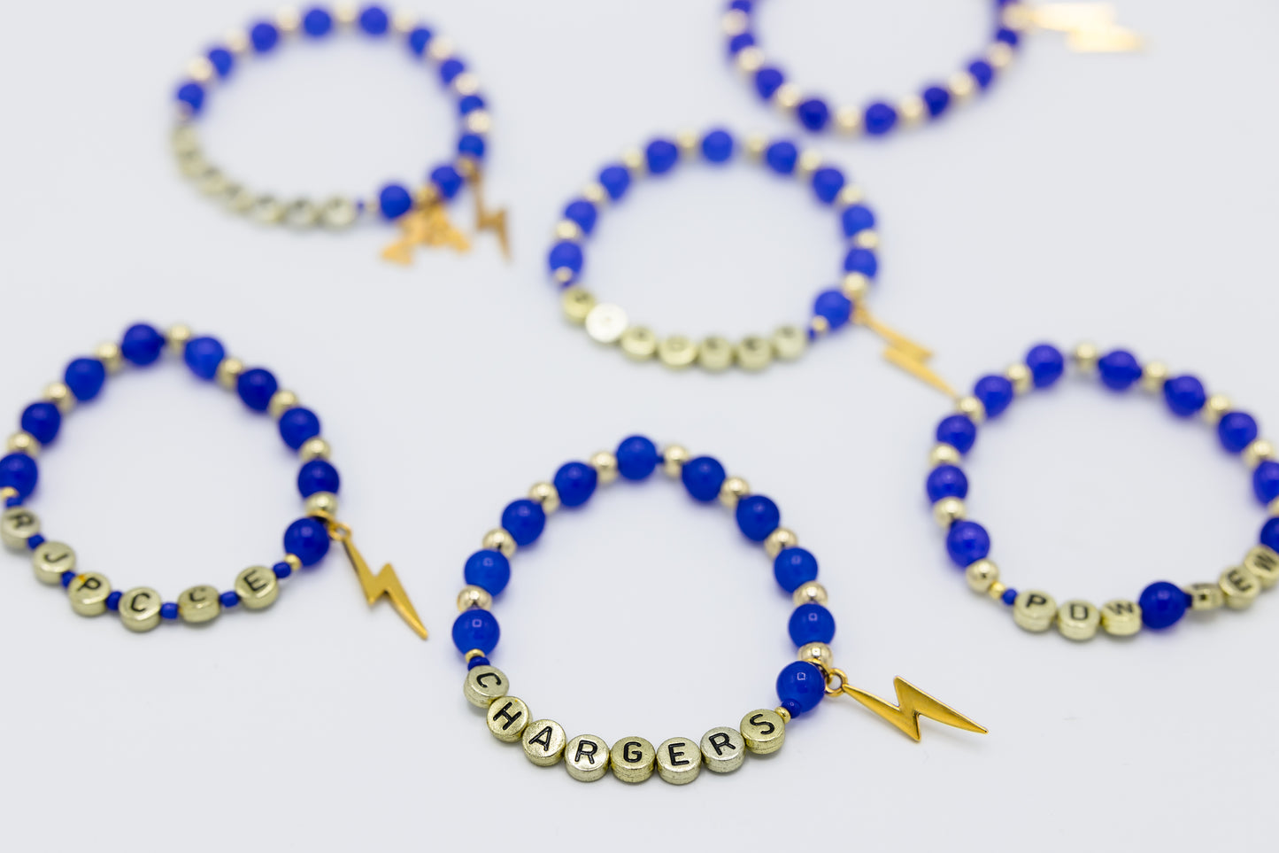 Custom Chargers beaded bracelet
