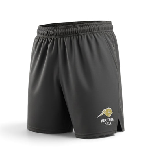 Men's Shorts, Dri-FIT, dark grey, charger horse