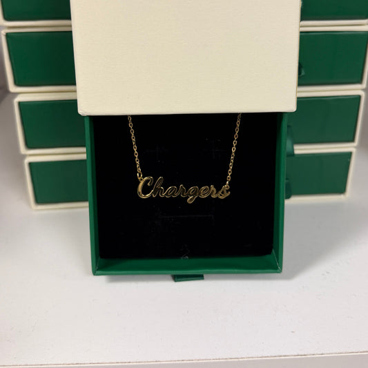 Necklace, Chargers 18k gold plated