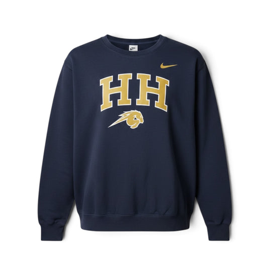 Men's Nike Sweatshirt, navy, HH over horse logo