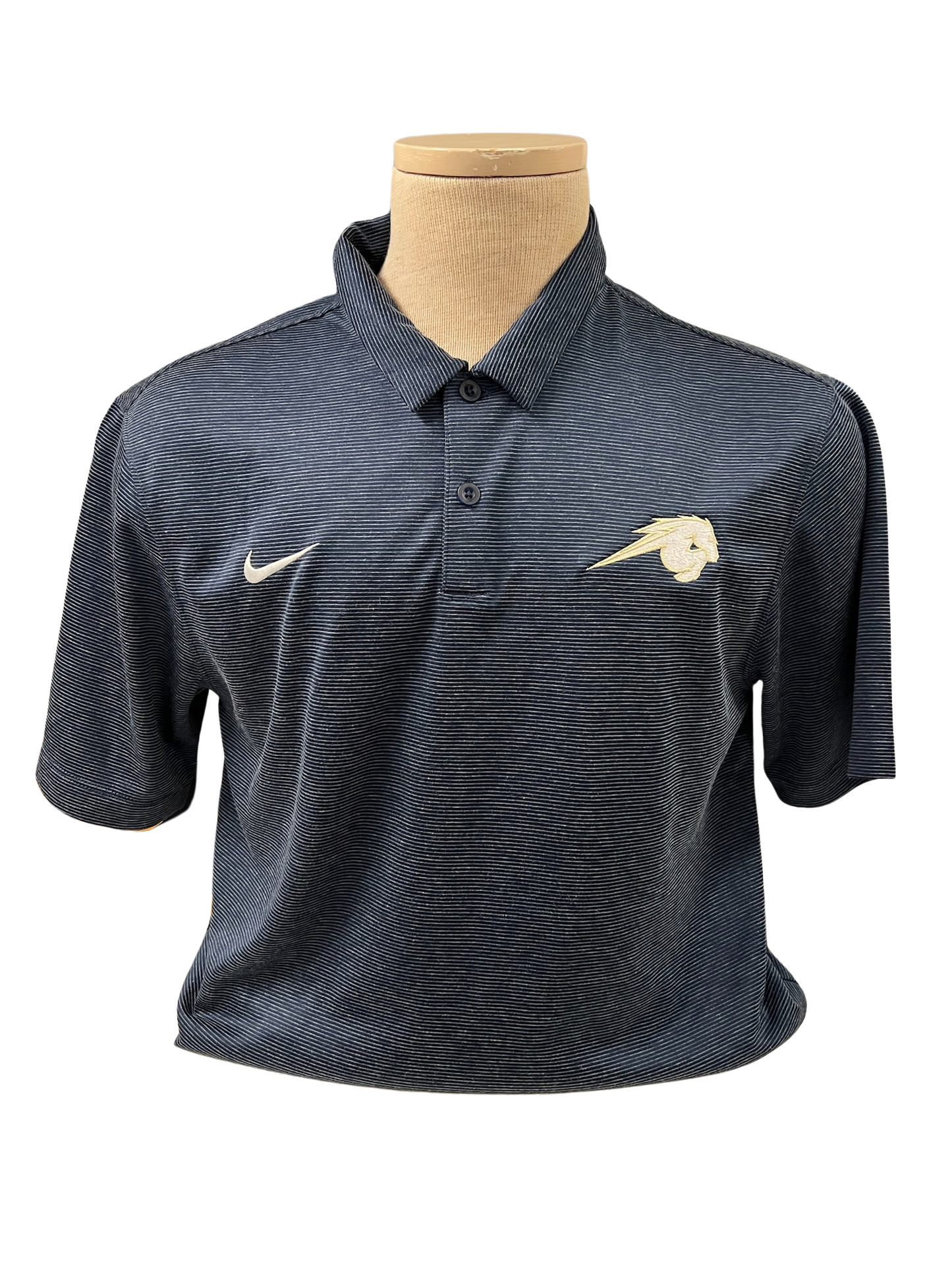 Men's Nike Polo, navy/white striped