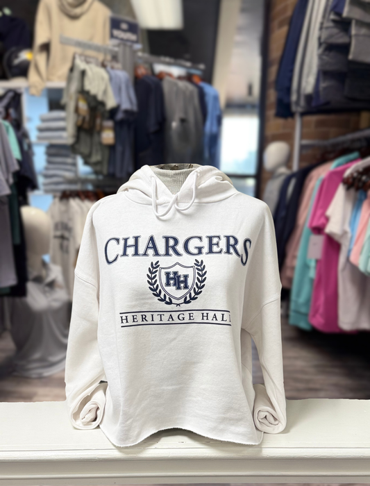Campus Hoodie Sweatshirt, white, Chargers with Crest