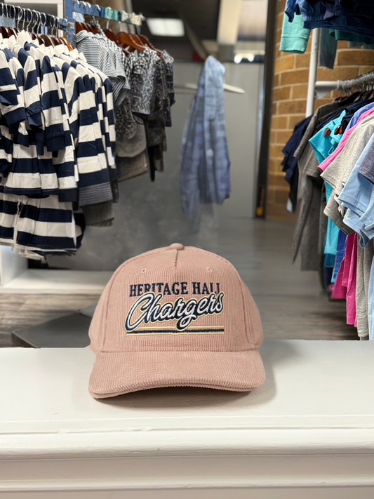 Corduroy Hat, dusty rose, Heritage Hall Chargers