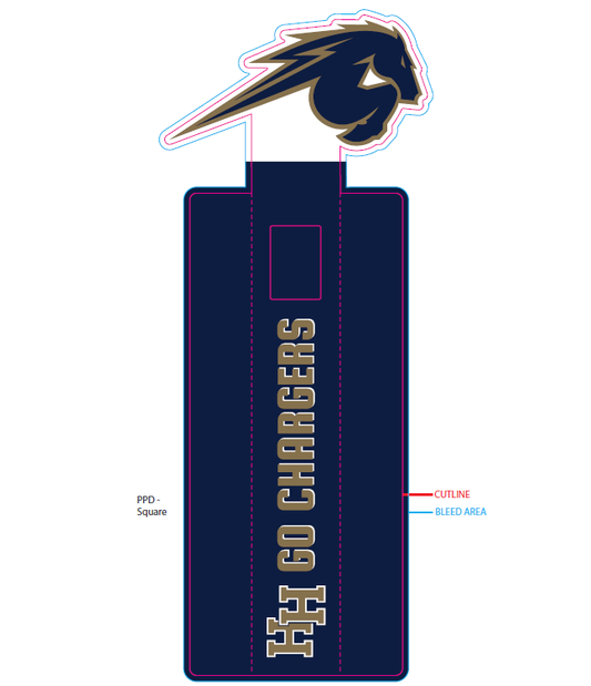 Spirit Pom Stick Navy