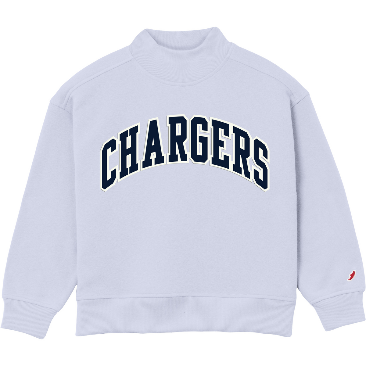 Youth Mockneck Sweatshirt, cashmere blue, CHARGERS