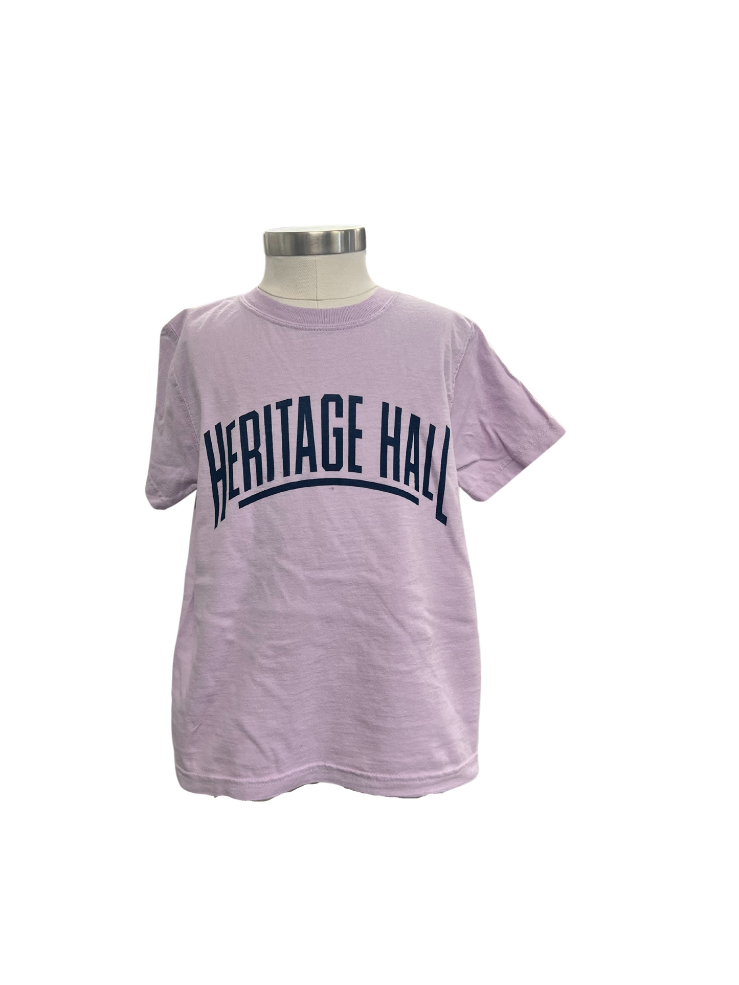 Youth t-shirt, purple, navy HER HALL underlined