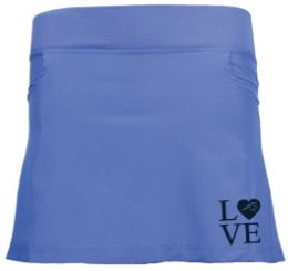 Youth Girl's Skirt, periwinkle, LOVE