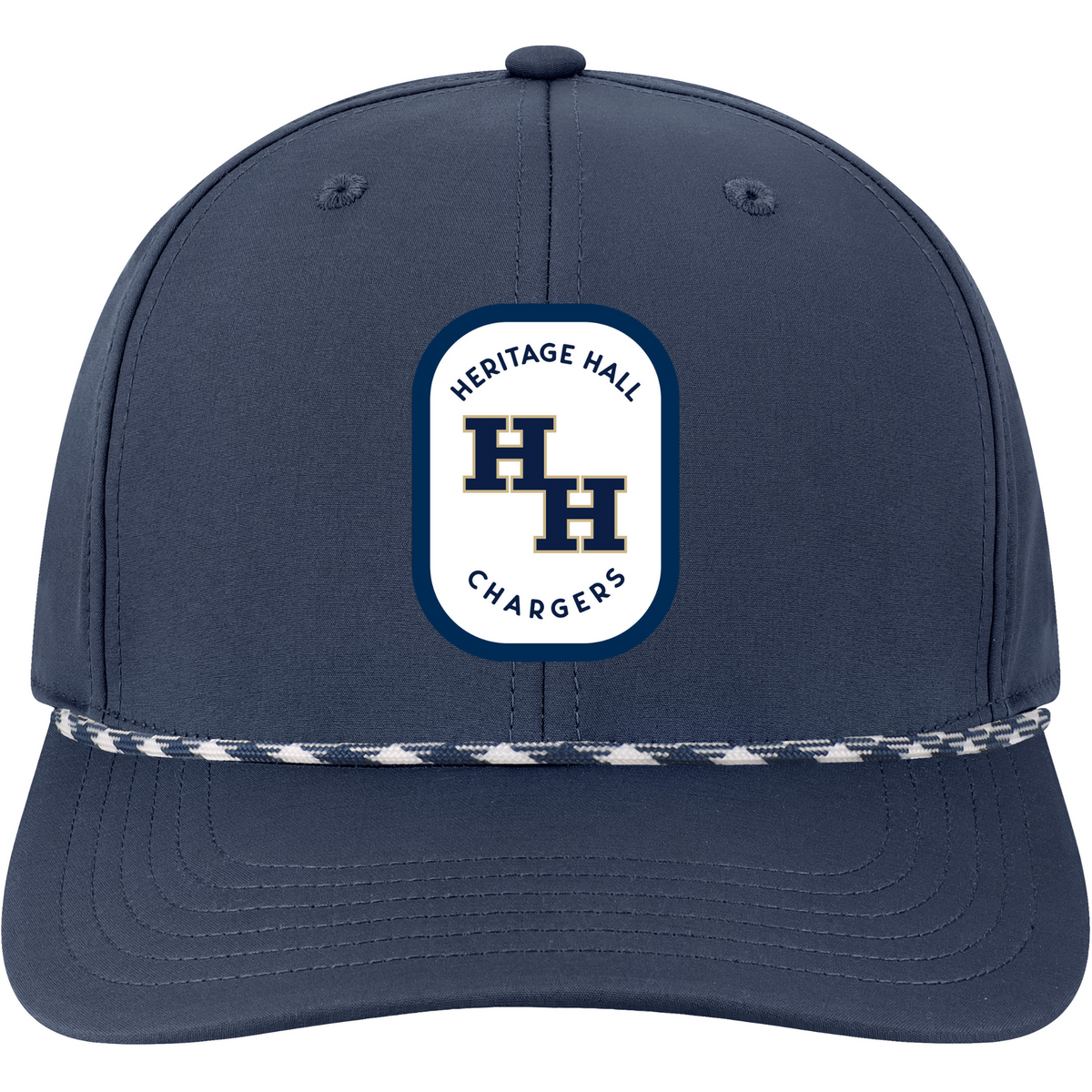 Adult hat, Legacy, navy, HH patch w paracord