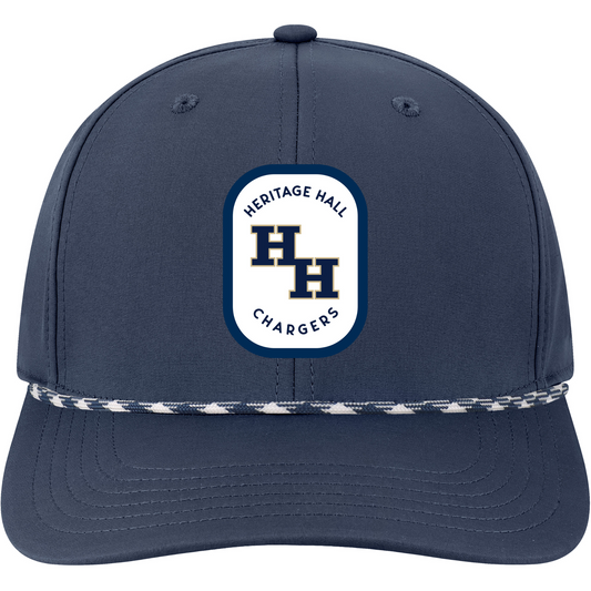 Adult hat, Legacy, navy, HH patch w paracord