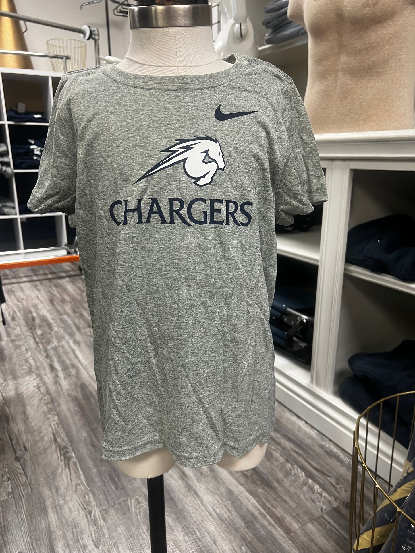 Preschool Nike Legend SS T-Shirt, swoosh, horse, Chargers