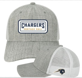 Trucker Hat, grey, Chargers patch