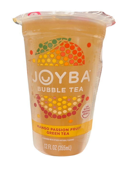 Joyba bubble tea(mango passion fruit green tea)