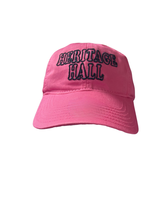 Youth hat, pink, navy bubble HER HALL