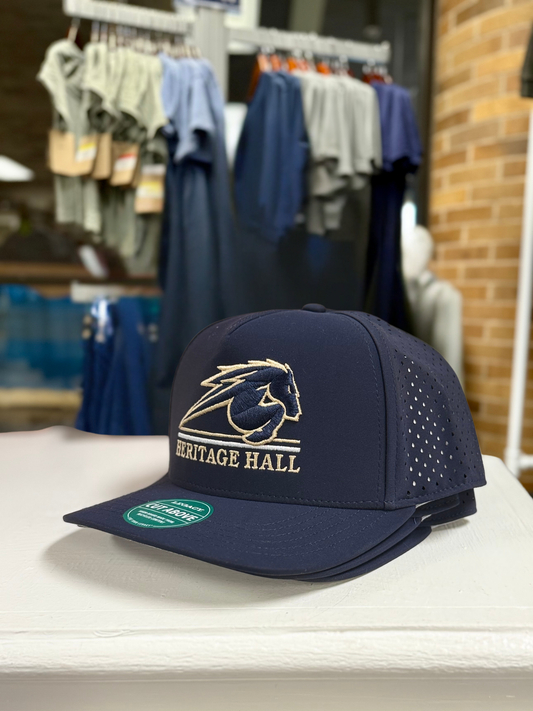 Youth Cut Above Sport Hat, navy, Charger lines Her Hall