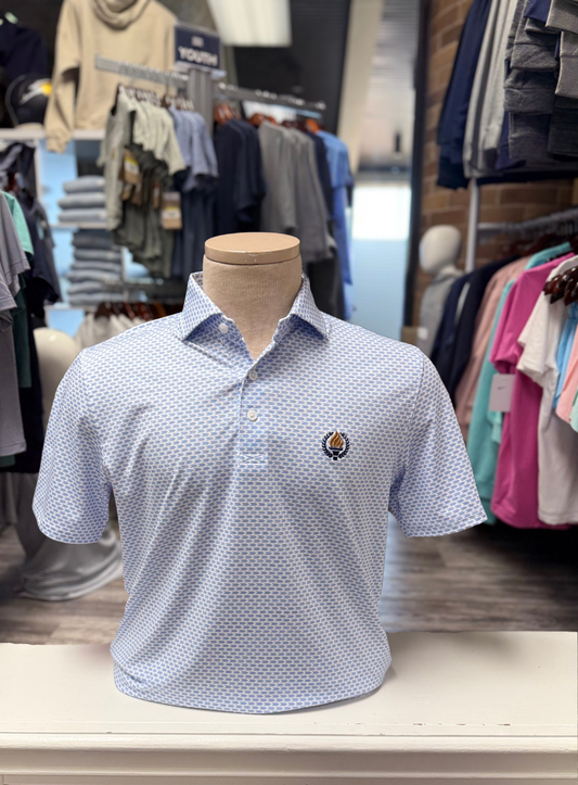 Men's Holderness & Bourne Polo, patterned, torch
