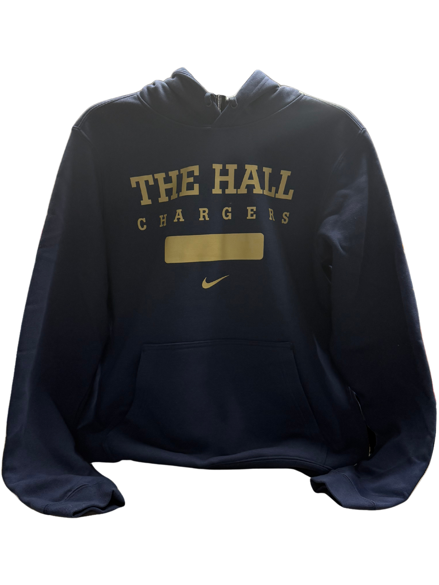 Men's Nike Hoodie, navy, gold THE HALL bar