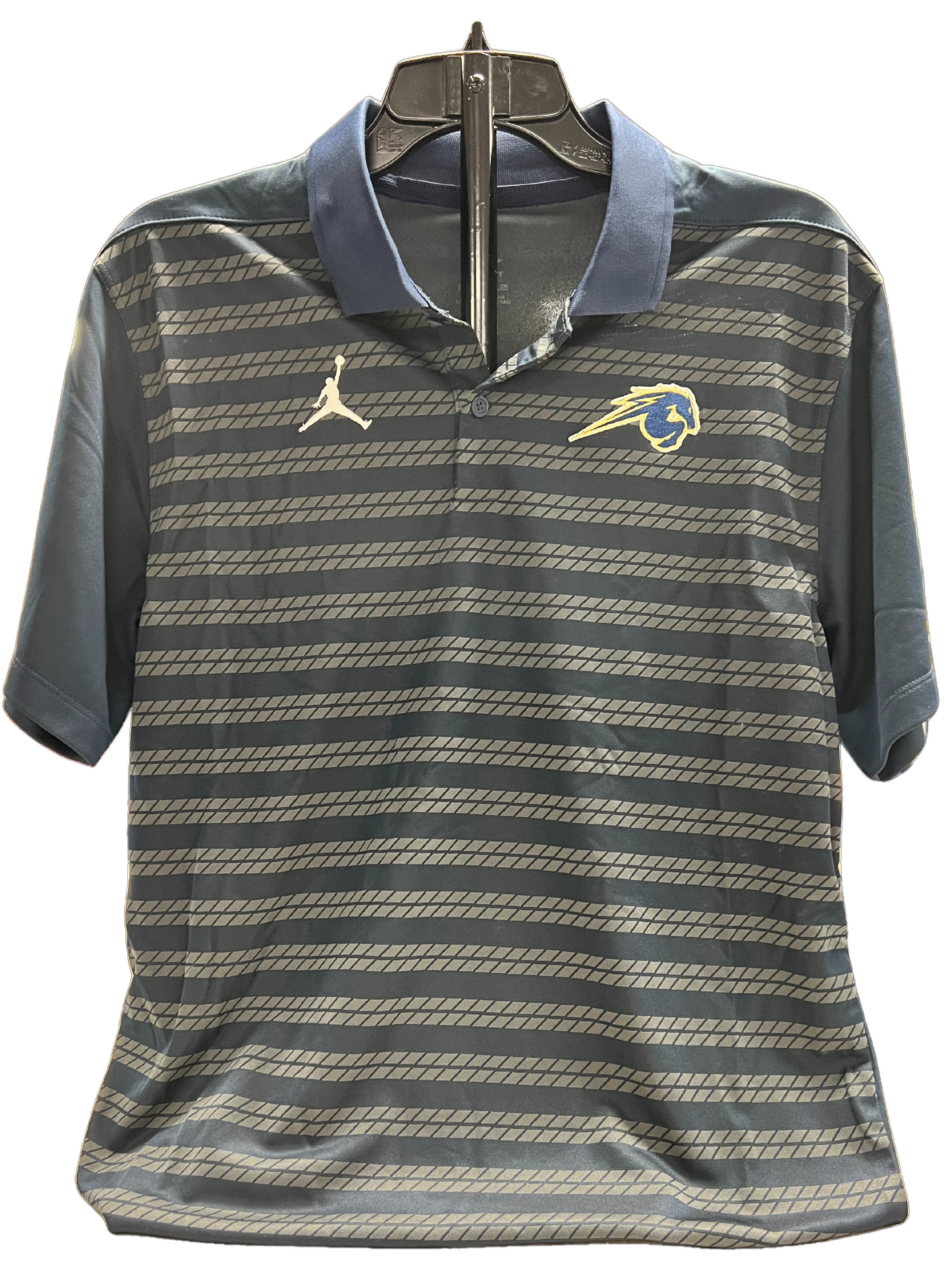 Men's Nike Jumpman Polo, navy striped