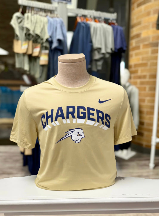 Men's Nike Legend T-Shirt, gold, shadow Chargers