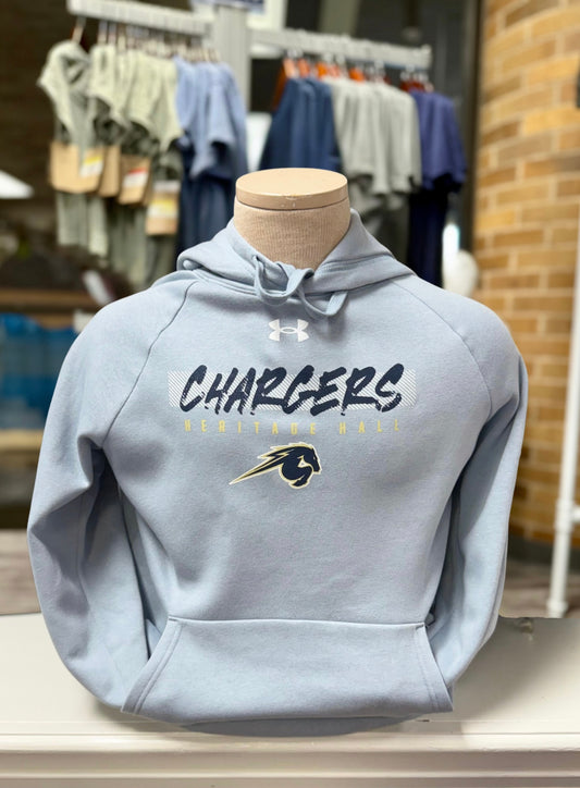 Men's UA Hoodie, light blue, graffiti Chargers