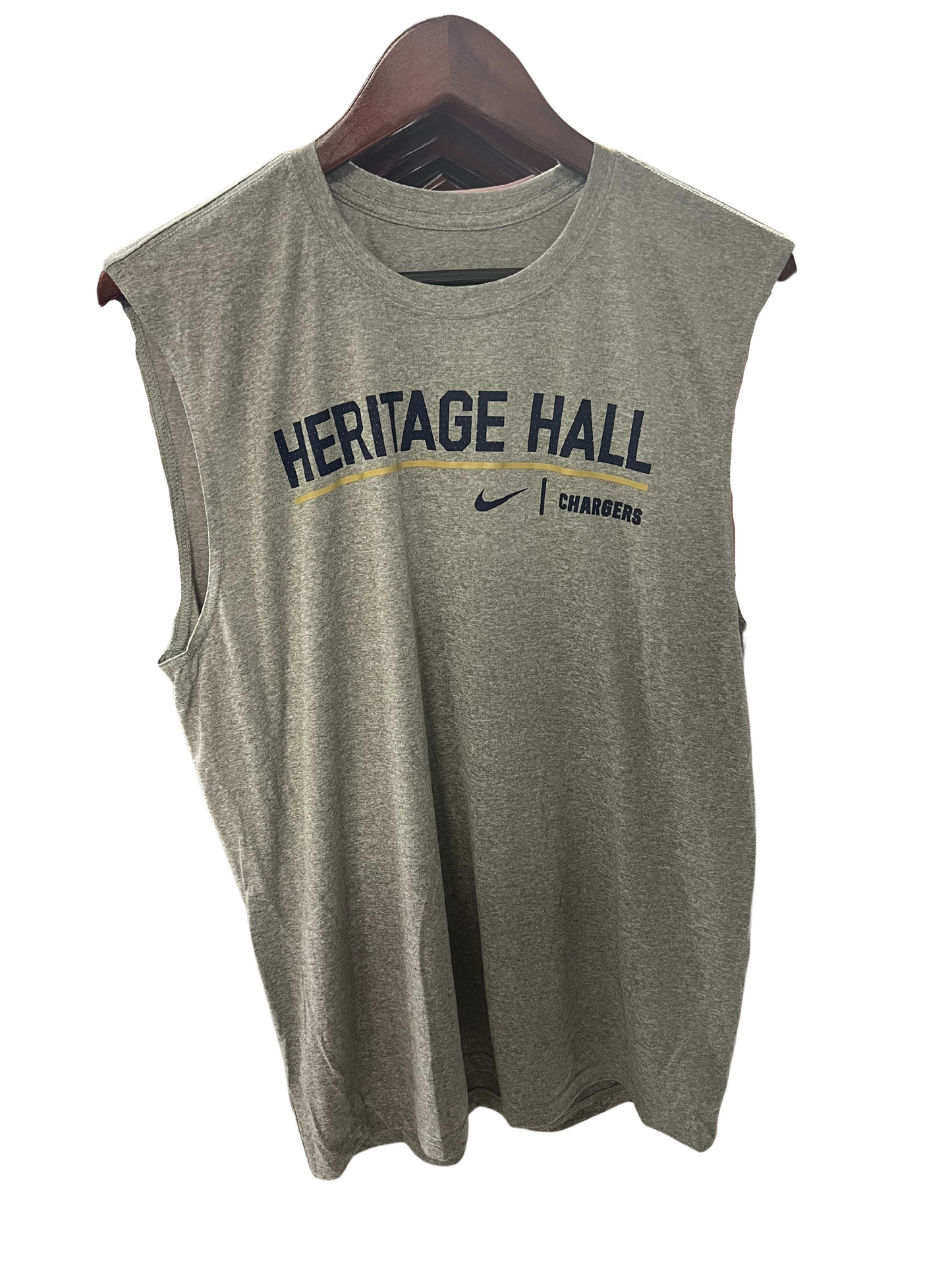 **Men's Nike Legend Sleeveless T Heritage Hall Gray