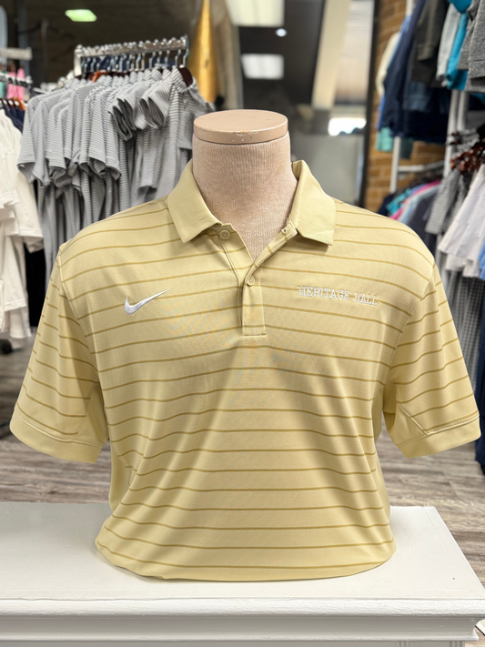 Nike Authentic Collection Coach Stripe Polo, gold, Heritage Hall