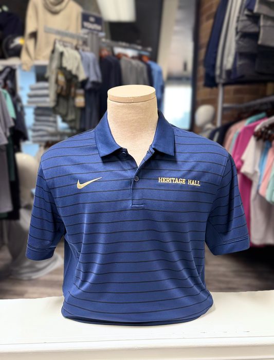 Nike Authentic Collection Coach Stripe Polo, navy, Heritage Hall