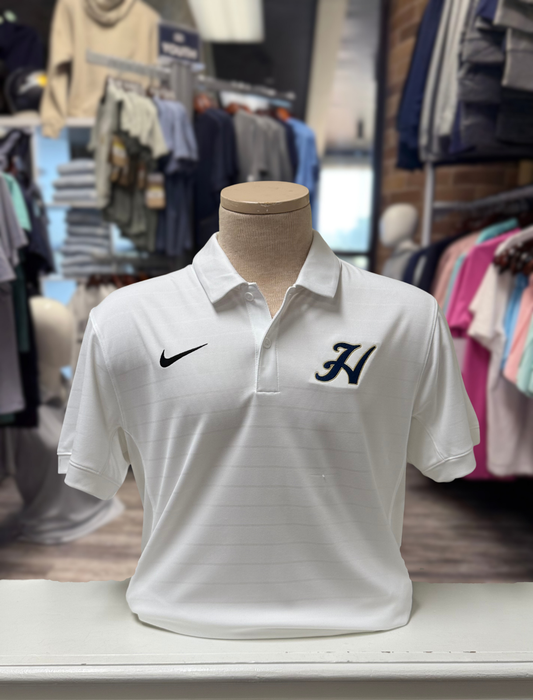 Nike Authentic Collection Coach Stripe Polo, white, H