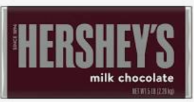 Hershey's milk chocolate bar