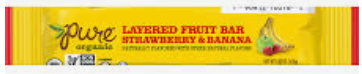 layered fruit bar(strawberry banana)